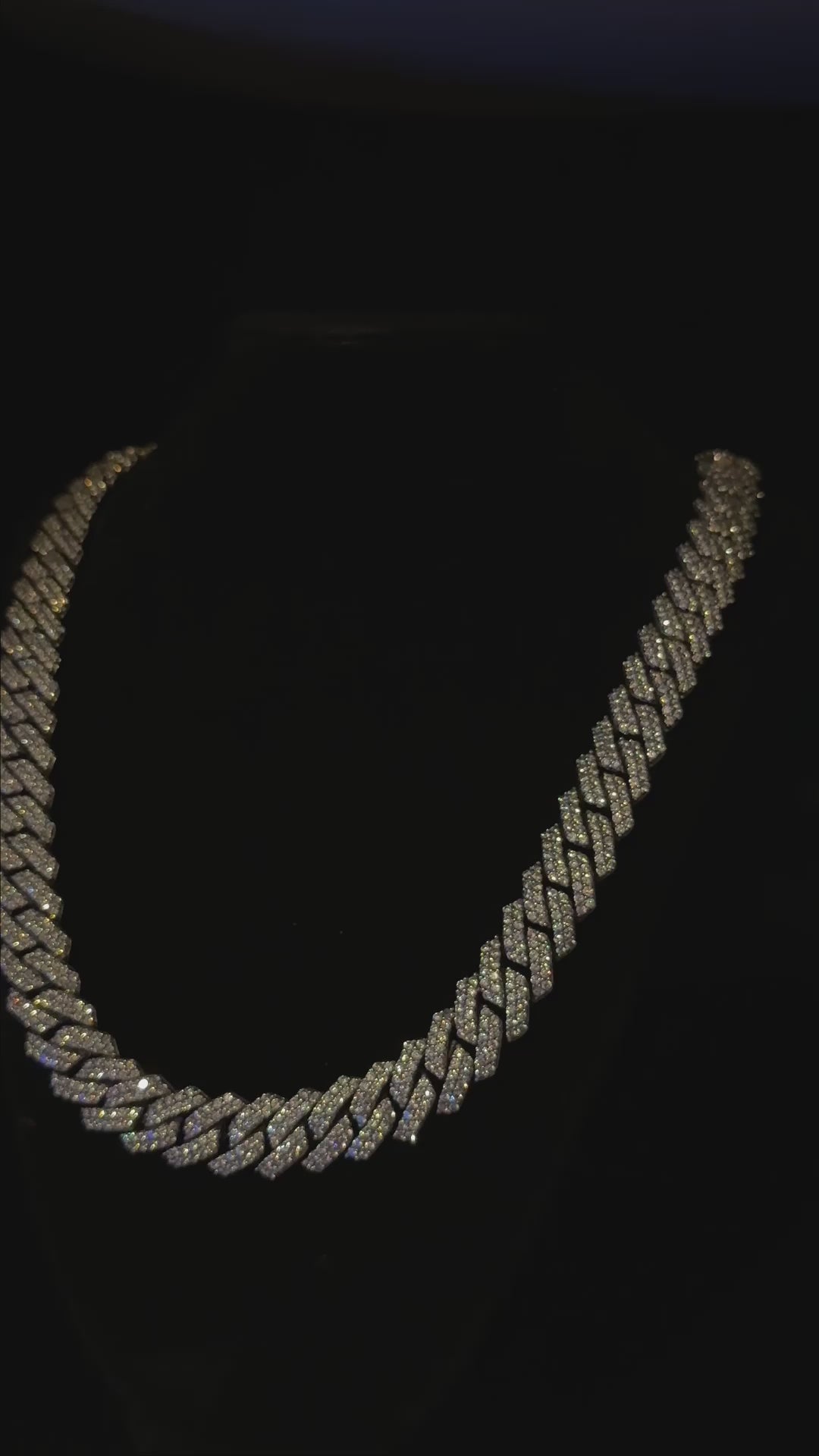 Owner's Crystal Cuban Chain 14mm thick